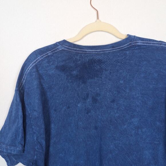 Ice Cube Officially Licensed Blue Tie Dye Graphic HipHop Band Tee - Picture 5 of 6